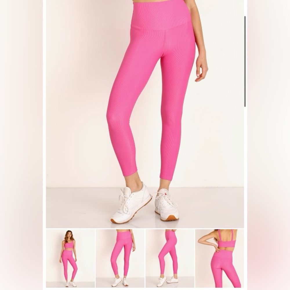 Beach Riot ribbed leggings - Hot Pink